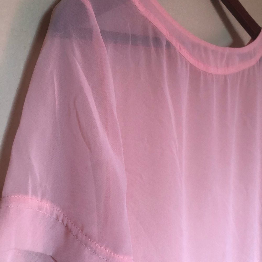 Medium Peachy Pink American Apparel Crop Top